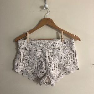 Crochet shorts